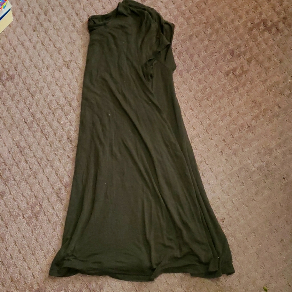 Navy green dress